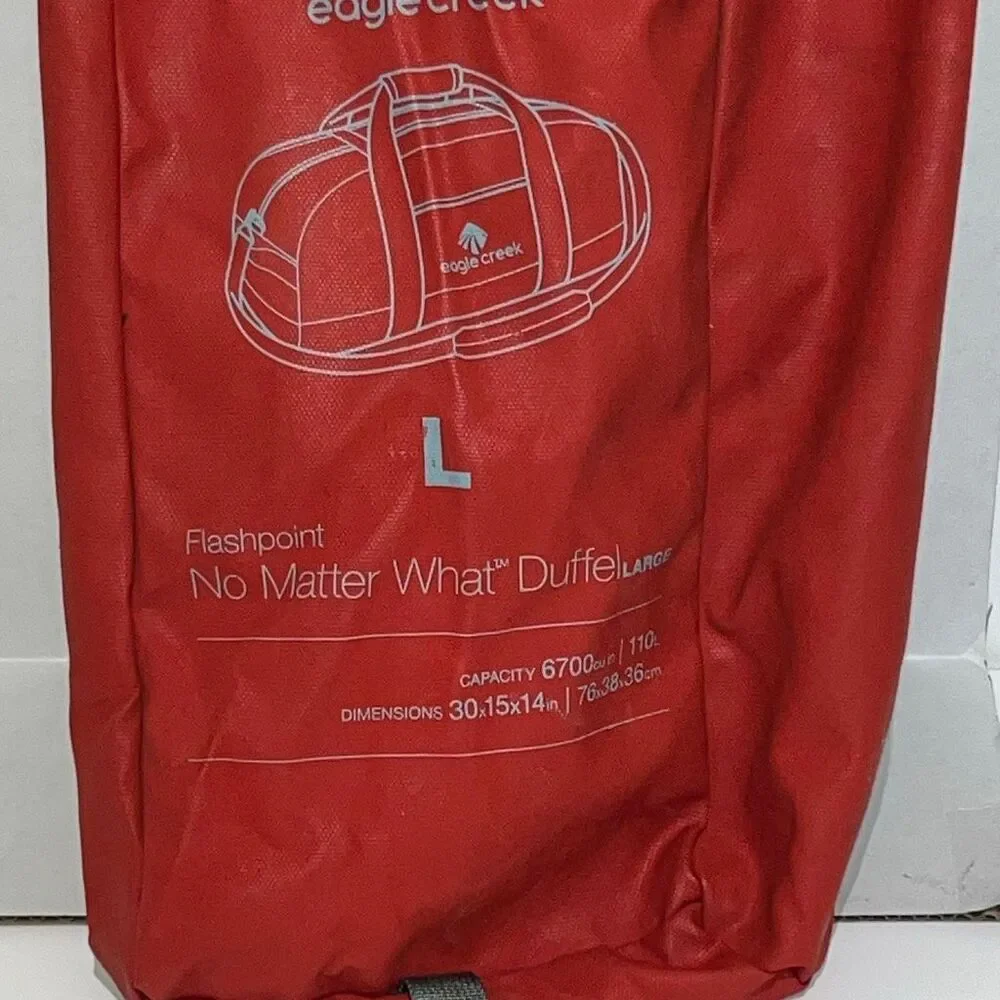 Eagle Creek Flashpoint Red Large Packable No Matter What Duffel‎ Travel Bag